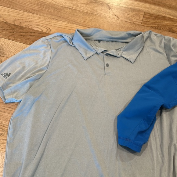 Bundle adidas 3xL blue quarter zip and gray polo - Picture 4 of 7